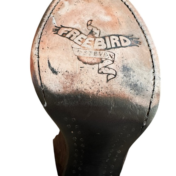 Freebird by Steven Bond Gladiator Sandal Women's 10 Brown Distressed Leather - Picture 11 of 15